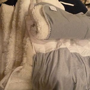Restoration Hardware Baby & Child crib bumpers, skirt and blanket set